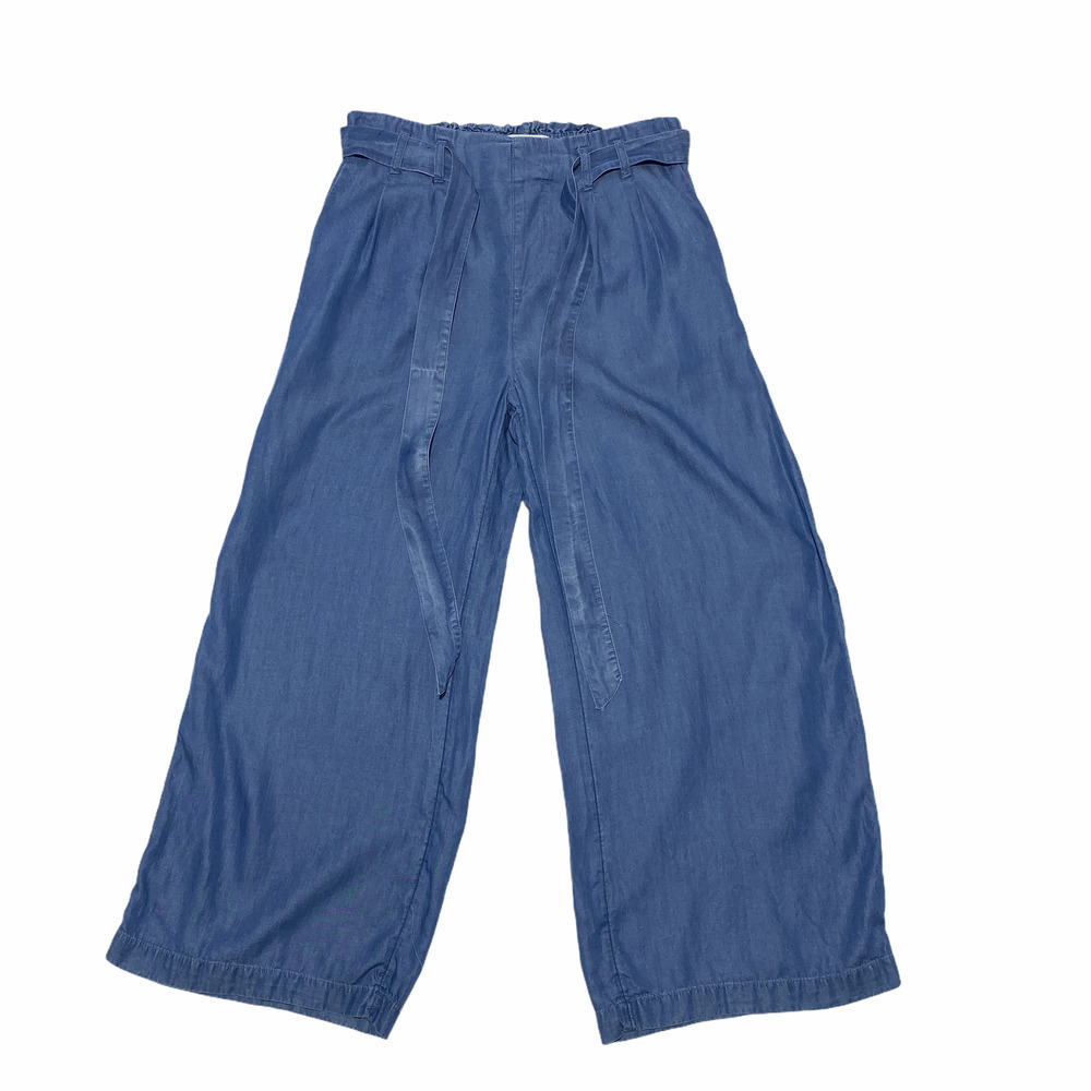 POPSUGAR Denim Blue Paperbag Jean Pants Size Small